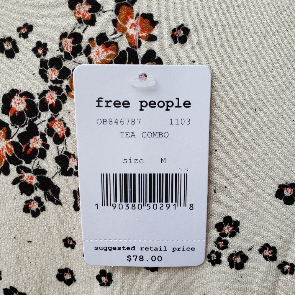 NWT Free People To The Tropics Blouson Sleeve - Picture 6 of 16